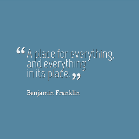 Place for Everything - Franklin
