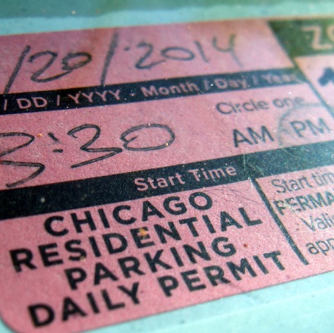 Chicago parking pass